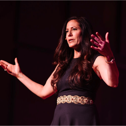 Lisa Klein giving a talk